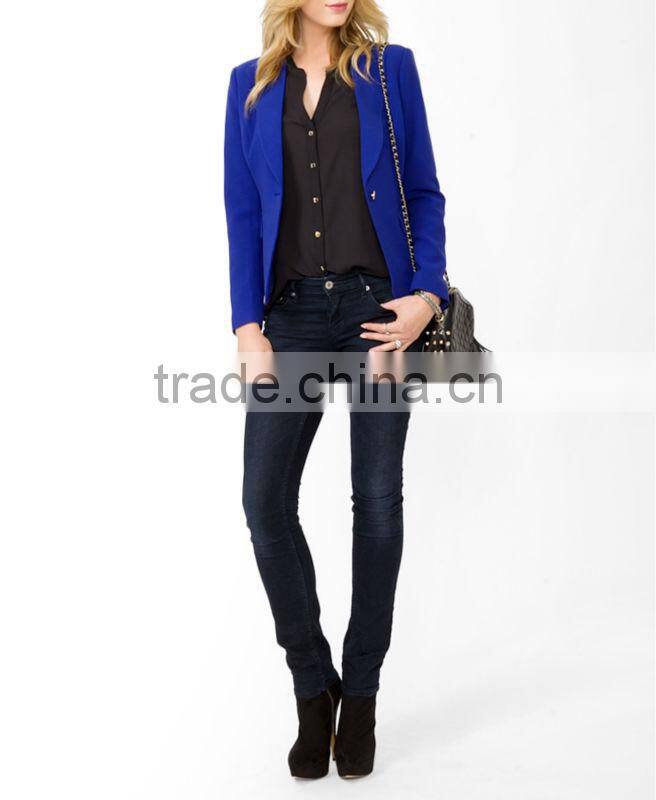 Slanted Flap Pocket Blazer