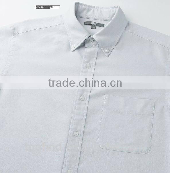 Long Sleeve Oxford Men casual Shirt