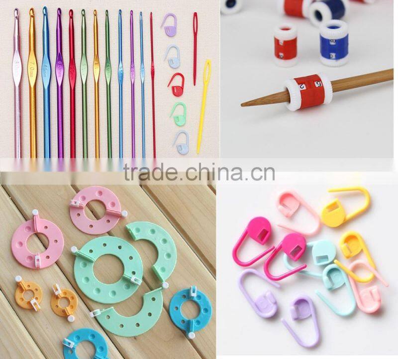 2016 wholesale Bamboo Needle bamboo yarn crochet hooks set in a low price