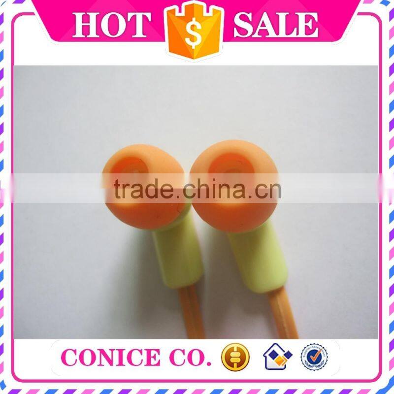 china factory directly sale flat cable wired mini earphones for mobile phone