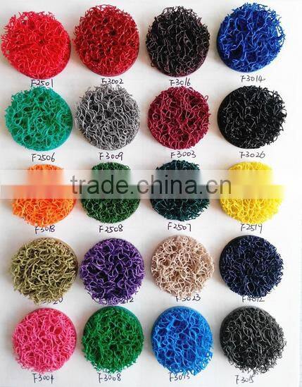 Hot sales PVC coil Kitty litter mat, PVC pet mats with various shapes