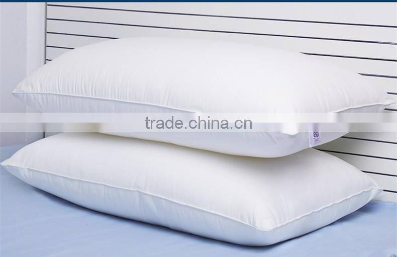 Cotton White Standard Polyester Fiber Filling Hotel Pillow