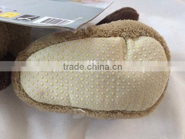 Animal shaped indoor use soft plush slipper