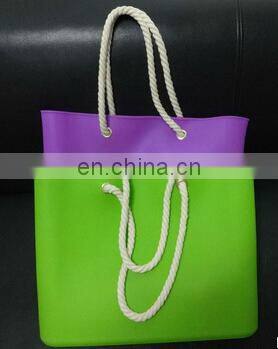 2017 silicone beach bag for ladies/colorful beach bag
