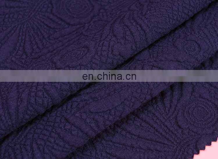 China Textile Factory price multi-purpose dyed jacquard jersey knit elastic dress fabric