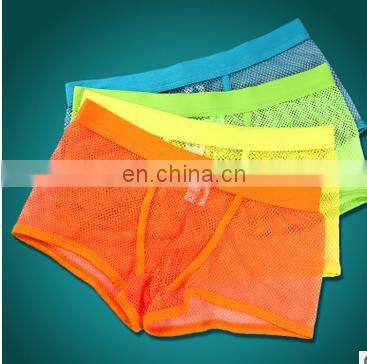 High quality Men's Sexy Lingerie Sexy Appeal Underwear Boxers Lace Transparent Underwear Sexy Panties