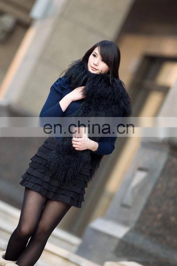 Tibet Mongolian Lamb Fur Scarf for women wear