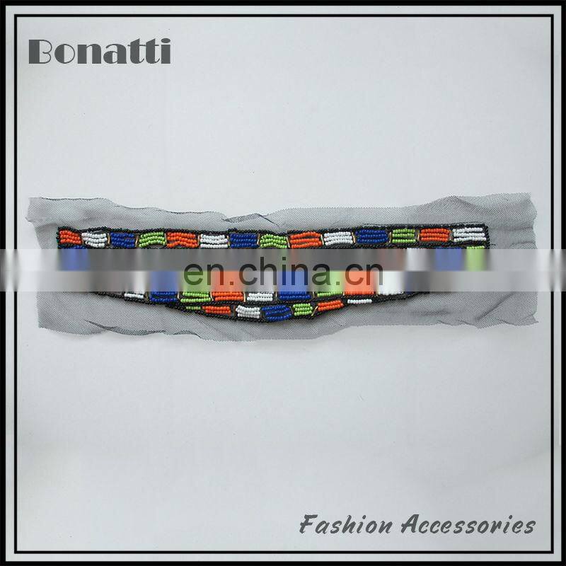 colorful beaded neckline eco-friendly