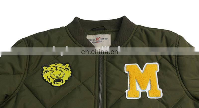 high quality soft shell men winter jacket with custom patches jacket