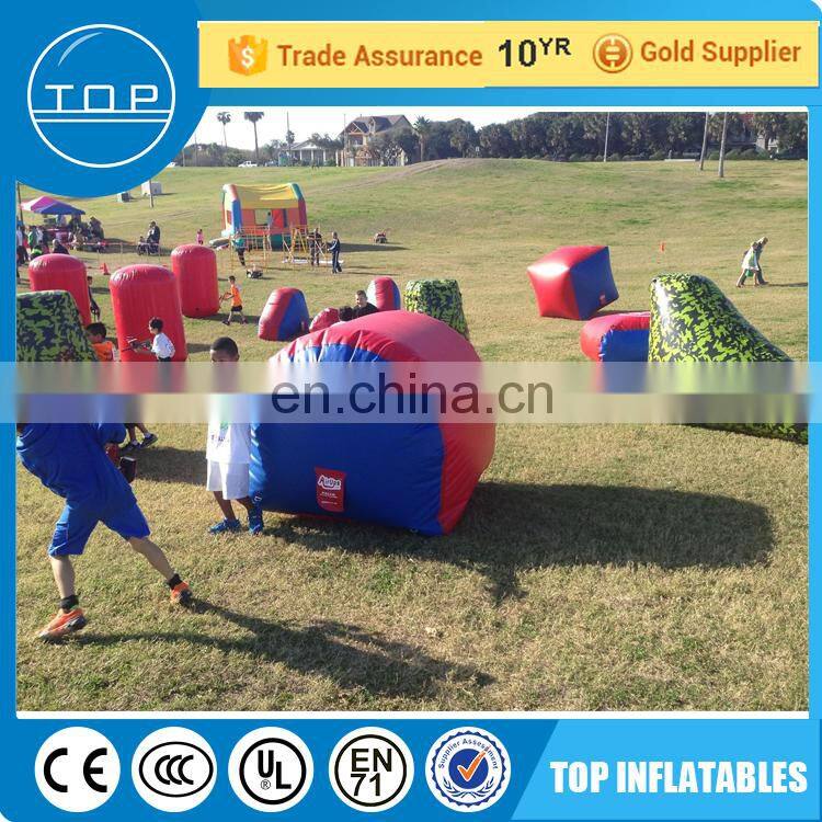 Guangzhou airsoft structure inflatable speedball bunker with great price