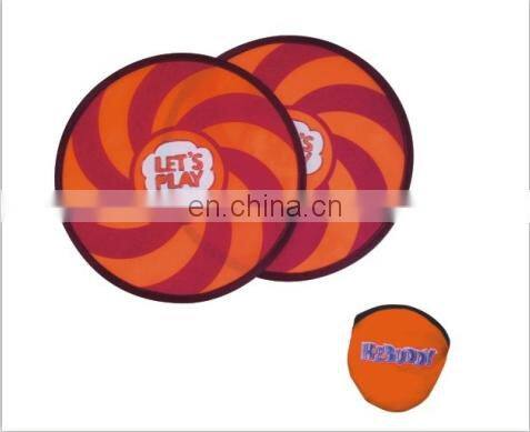 190T polyester folding frisbee outdoor sports frisbee
