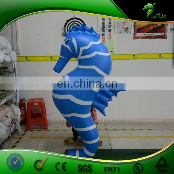 New Custom Inflatable Dried Sea Horse Fish for Sale, LED Light Change Hippocapus/ Wedding Lighted Balloons