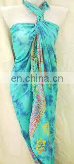 sarong rayon pareo any colours india