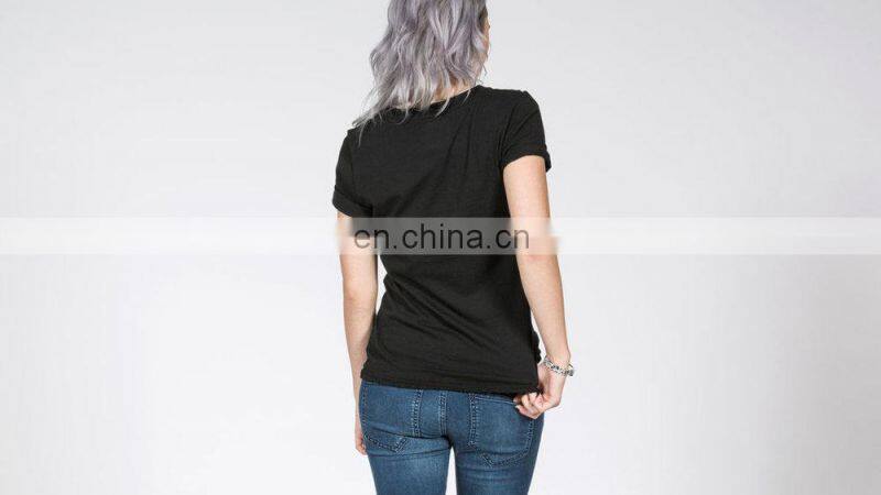 High Quality Wholesale printed t-shirts women fashion/custom sexy tshirt for charming women