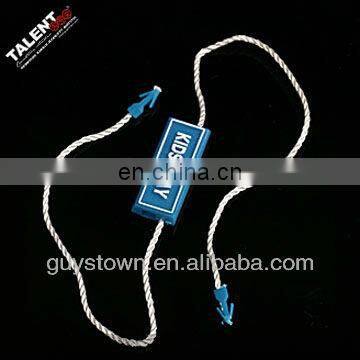 custom garment brand name logo string lock seal tag