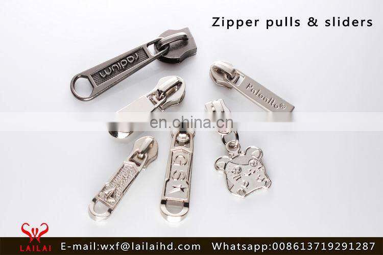 Popular zipper pulls brass for high end client