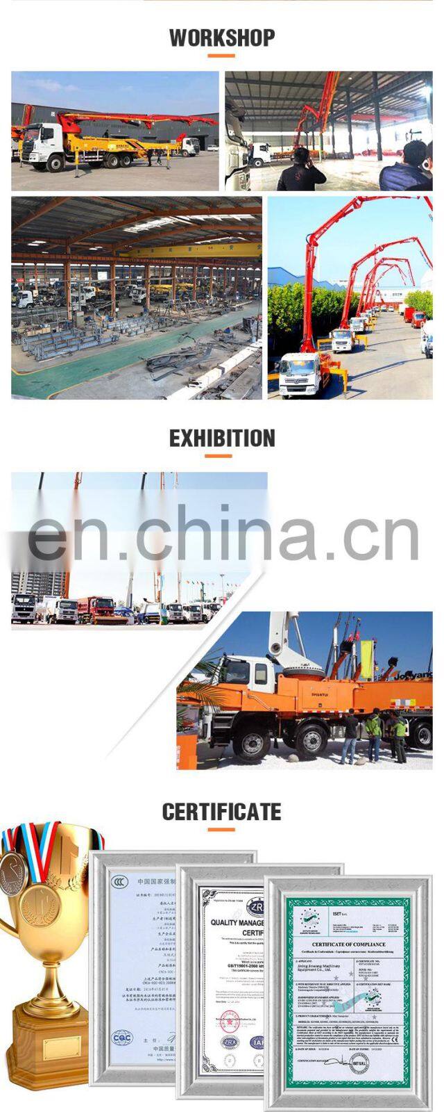 Remote control 48m 52m concrete pump truck sizes for high building construction