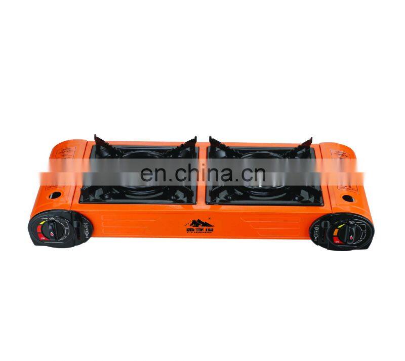 China outdoor butane gas cartridge bbq use and butane gas stove double