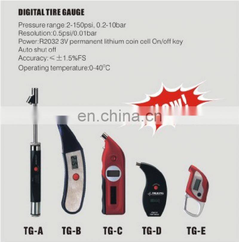 high precision digital tire inflator with hose electric tyre pressure gauge