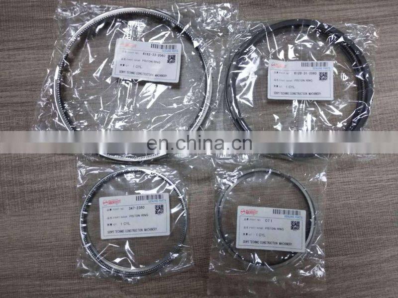 Diesel Excavator engine parts 6128-31-2060 Piston Ring for S6D155 SA6D155