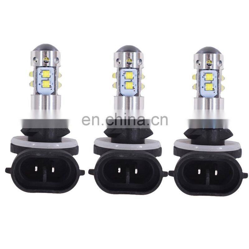 881 High Power 100W LED Fog Driving DRL Light 6000K HID White For Hyundai Kia