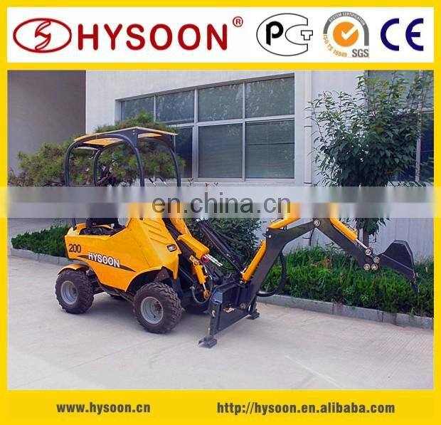 HY200 HYSOON CE approved mini backhoe wheel loader