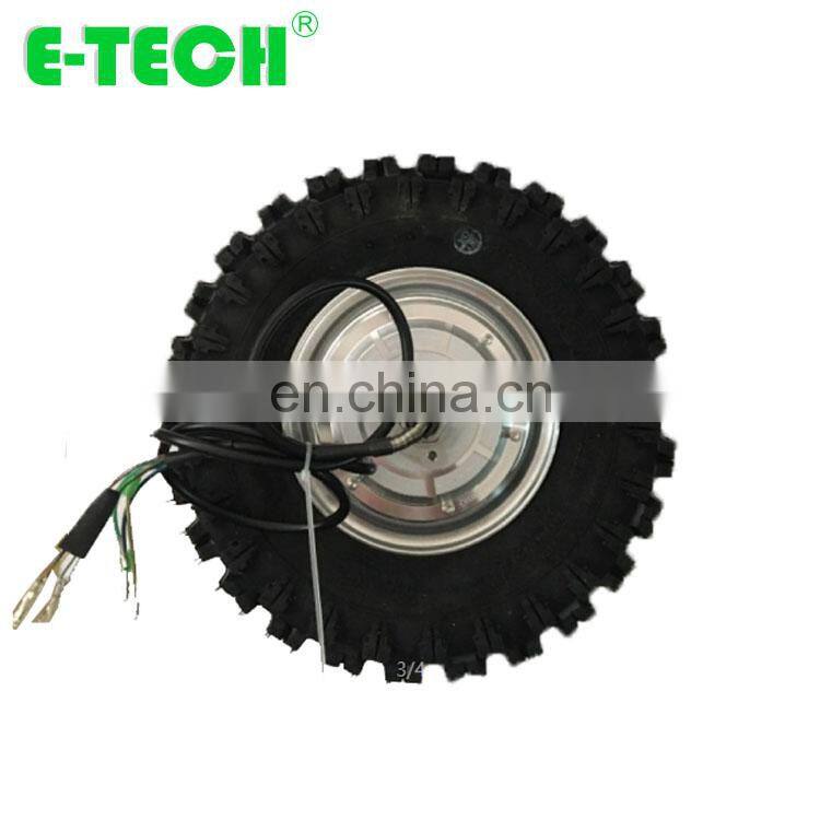 DC brushless gearless 13 inch single shaft 48V 800W electric hub motor with encoder