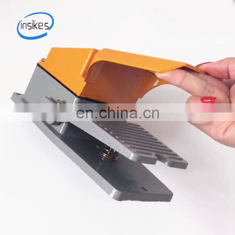 Thick aluminum shell machine pedal switch LT4 self-resetting pedal foot switch silver contact