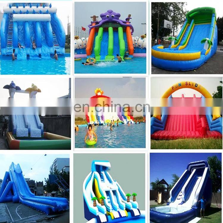 Inflatable slide amusement seaworld inflatable slide top quality inflatable blue water slides crush