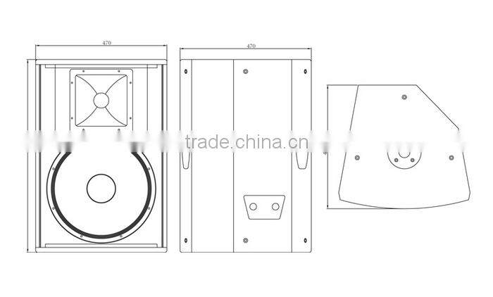 Martin F15+, Neodymium speaker, 15 inch passive 2-way full range loudspeaker,