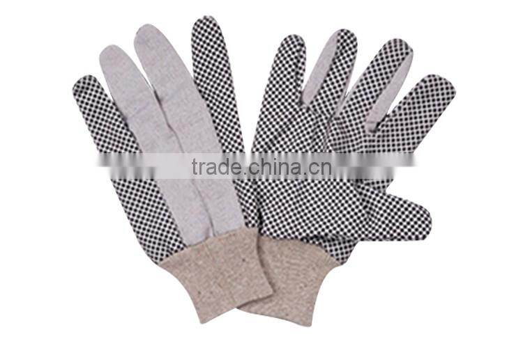 High Quality Jersey Cotton Gloves With PVC Dots LG078