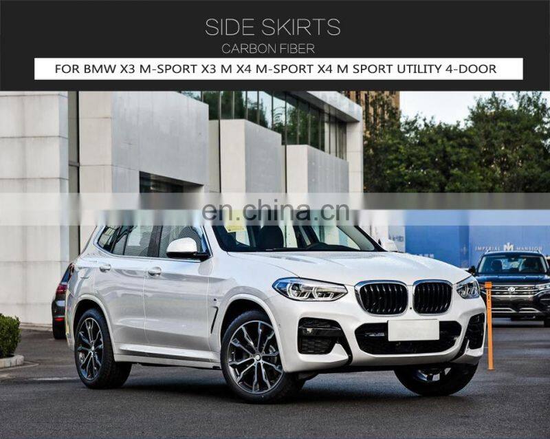 Carbon Fiber X3M Side Skirts Extension for BMW F97 X3M F98 X4M 2019-2021