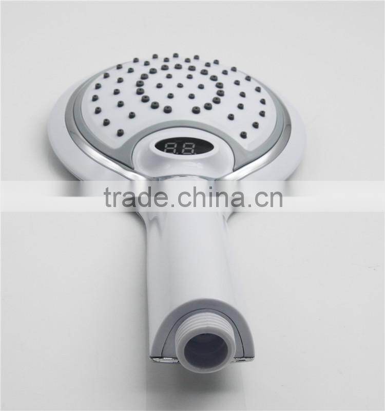 LED shower spray with temperature digital display