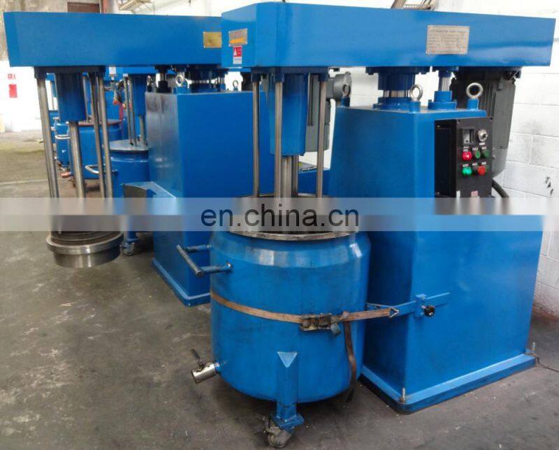 China factory low price 100/200/500 Liters capacity hydraulic lifting high speed basket bead mill for paint,ink,pigment,dyes