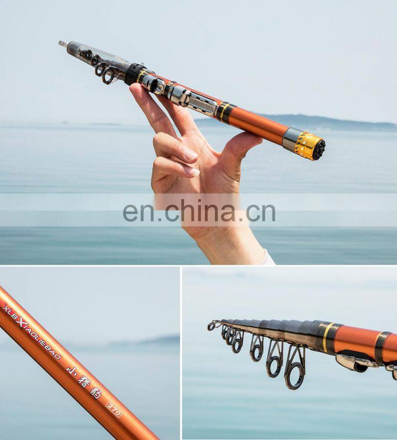 Mini Travel Telescopic Fishing Rod with Spinning Fishing Reel Tackle Combos Kits