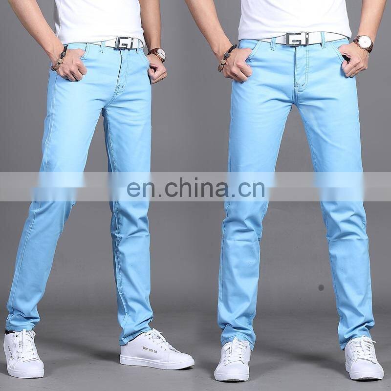 Custom spring new men's fashion work pants breathable casual slim pants