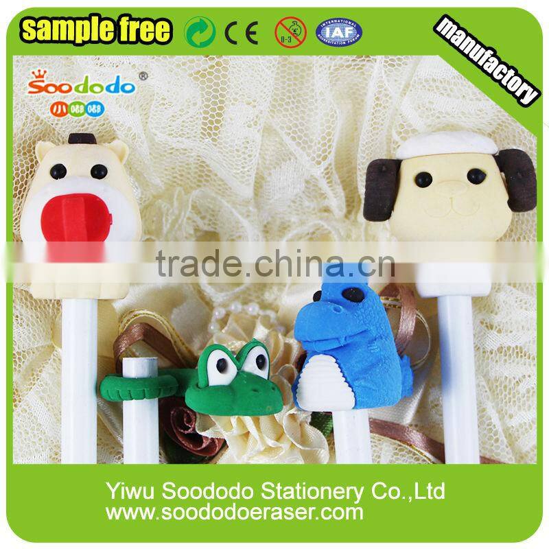 3D Chinese Zodiac shaped eraser pencil