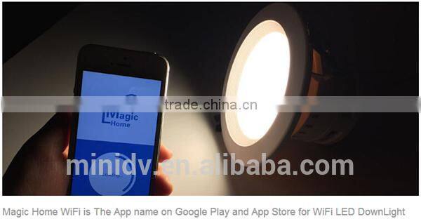 Group Control/Music Control/Timing Control 9W Dimmable WiFi LED Downlight With Both Android And IOS APP Magic Home WiFi