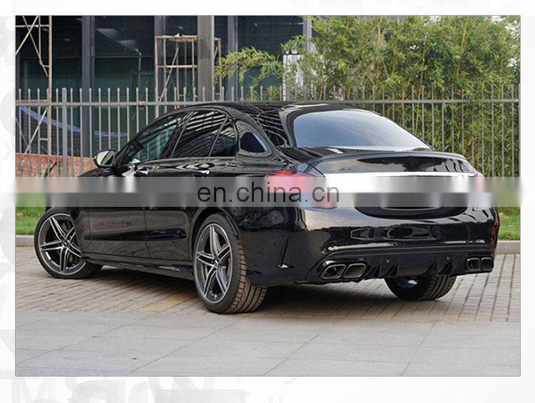 GBT drop shipping car body kits mercedes c63 amg w205 facelift Modified restyle for mercedes benz c class w205 amg bodykit
