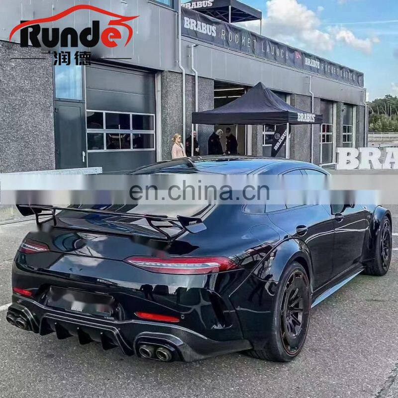 Runde Carbon Fiber Wide Body Kit For Mercedes Benz X290 AMG GT43/GT63 Upgrade To Brabus Rocket 900 Style Bodykit Bumper