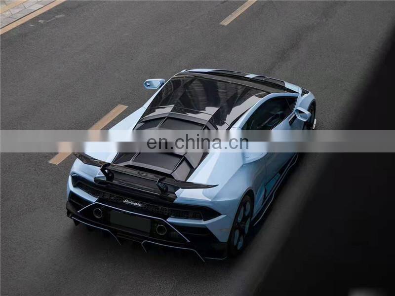 Runde Dry Carbon Fiber Kits For Lamborghini Huracan 580 610 EVO Upgrade Paktechz Body Kit Hood Front Rear Lip Fender Spoiler