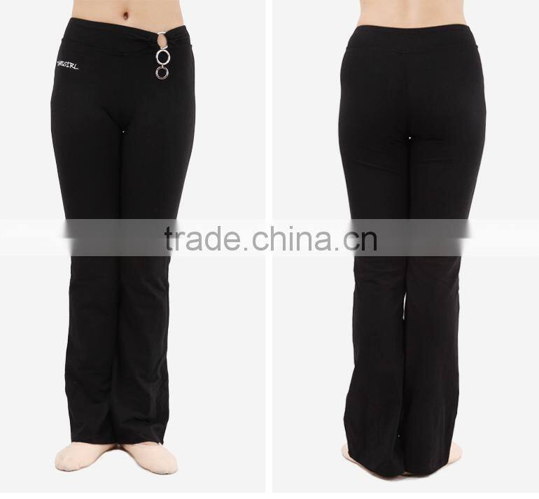 Black Yoga Pants, Long Yoga Pants for Adults and Kids (2543)