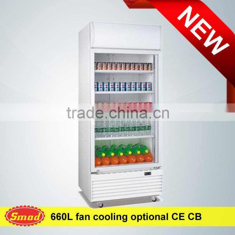 Single door/ double door transparent glass door showcase refrigerators