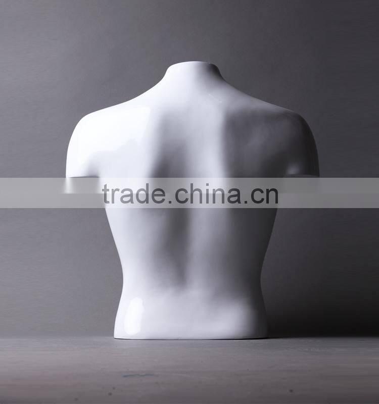 high quality half body fiberglass male mannequin