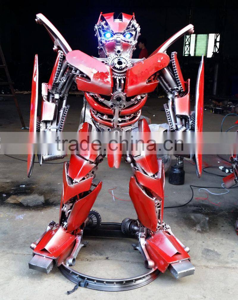 large metal sculptures 1 meters high Dinobot modern sculpture