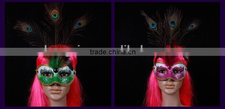 wholesale Ostrich feathers venetian mask party mask