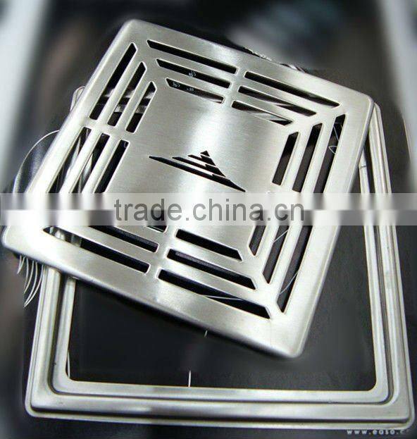 304# Stainless Steel Square Floor Drain 140x140 mm