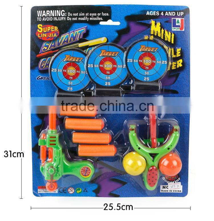 New Product sponge plastic slingshot kids toy gun with bullet MT900011
