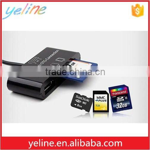 S7 edge 3 in 1 reader,S7 smart phone reader,S6 edge memory card reader