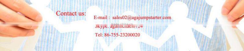 AGA 20,000mAh multi-function car jump starter power bank with smart cable for all 12v vehicle